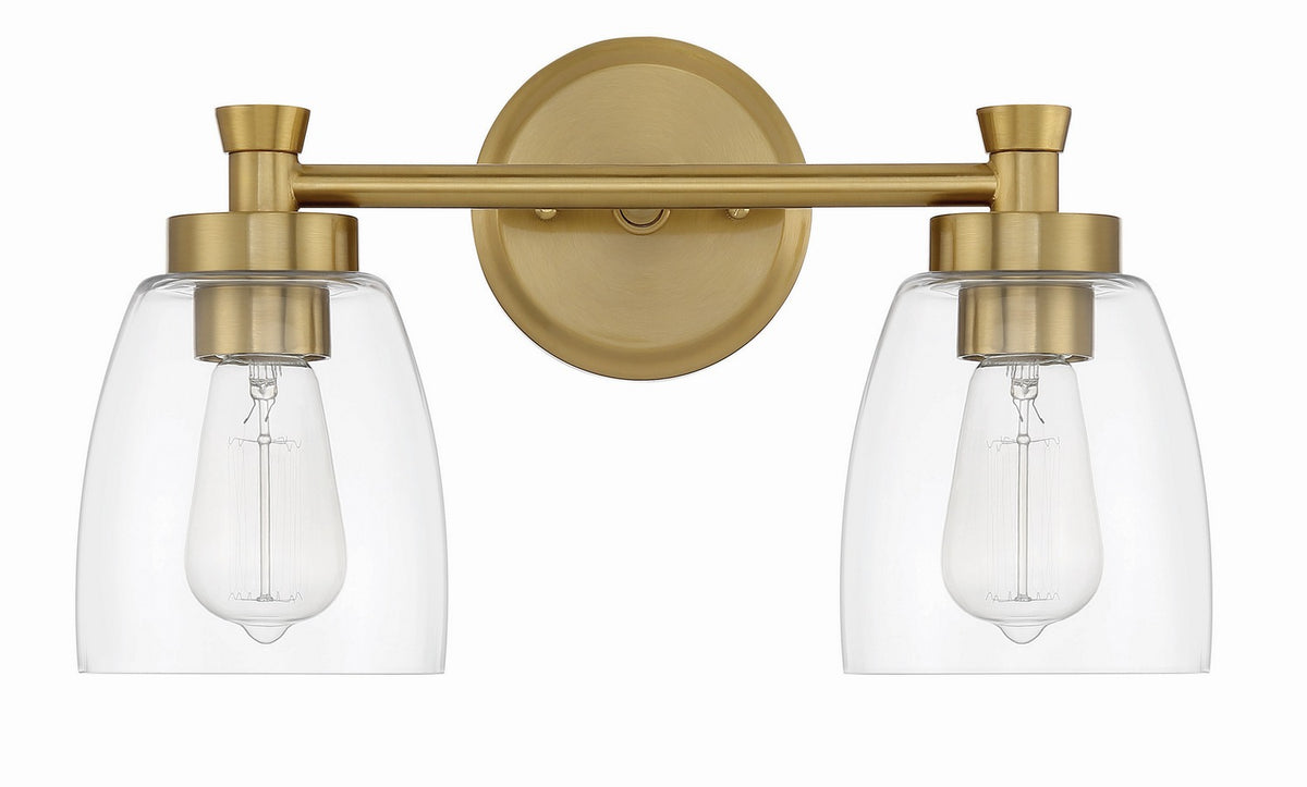 Craftmade - 12716SB2 - Two Light Vanity - Henning - Satin Brass