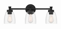 Craftmade - 12724FB3 - Three Light Vanity - Henning - Flat Black