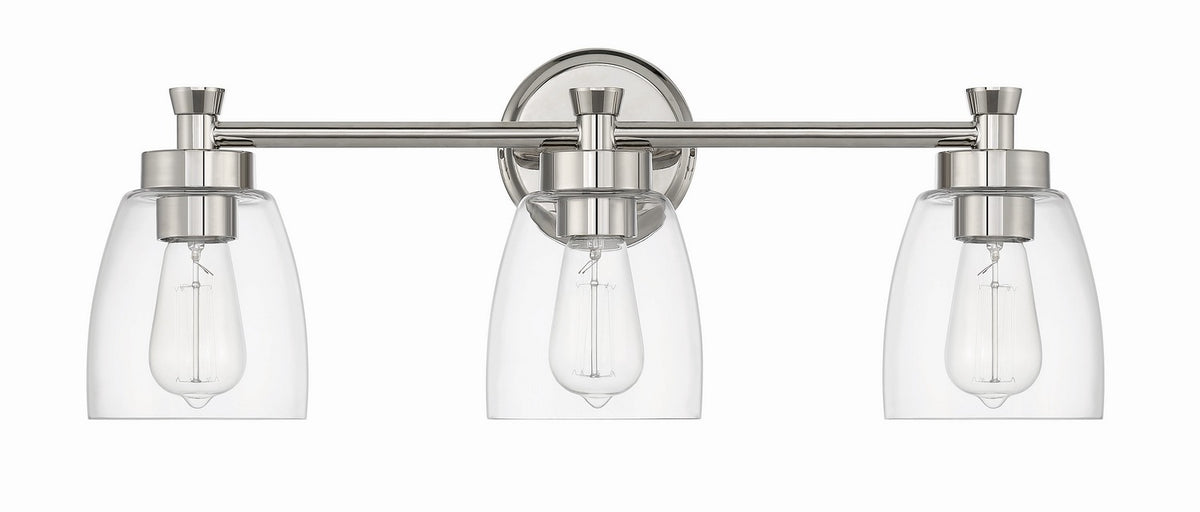 Craftmade - 12724PLN3 - Three Light Vanity - Henning - Polished Nickel