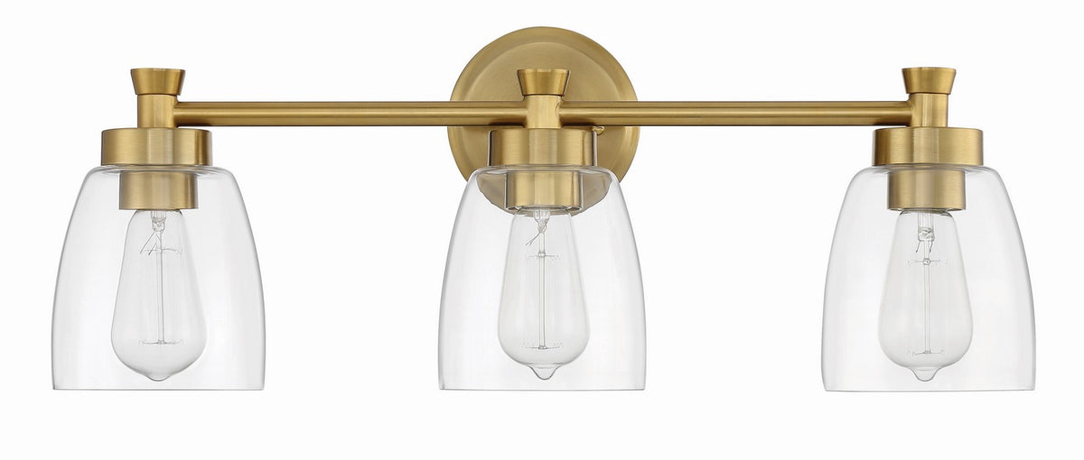 Craftmade - 12724SB3 - Three Light Vanity - Henning - Satin Brass