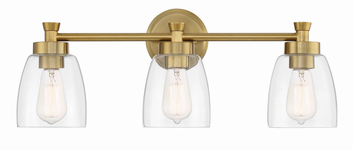 Craftmade - 12724SB3 - Three Light Vanity - Henning - Satin Brass