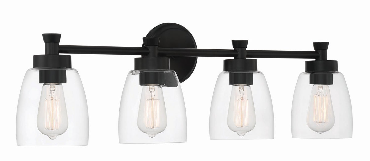 Craftmade - 12730FB4 - Four Light Vanity - Henning - Flat Black