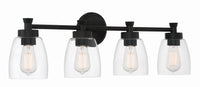 Craftmade - 12730FB4 - Four Light Vanity - Henning - Flat Black