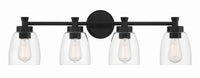 Craftmade - 12730FB4 - Four Light Vanity - Henning - Flat Black
