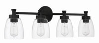 Craftmade - 12730FB4 - Four Light Vanity - Henning - Flat Black