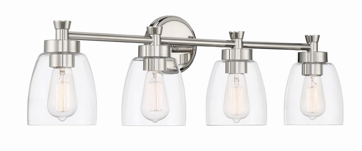 Craftmade - 12730PLN4 - Four Light Vanity - Henning - Polished Nickel