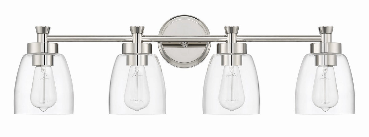 Craftmade - 12730PLN4 - Four Light Vanity - Henning - Polished Nickel