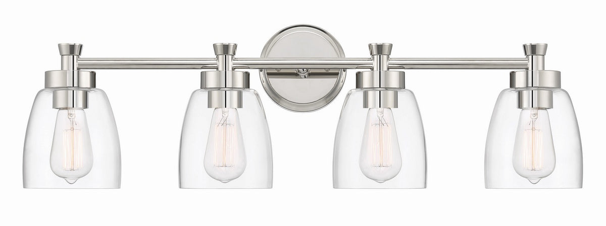 Craftmade - 12730PLN4 - Four Light Vanity - Henning - Polished Nickel