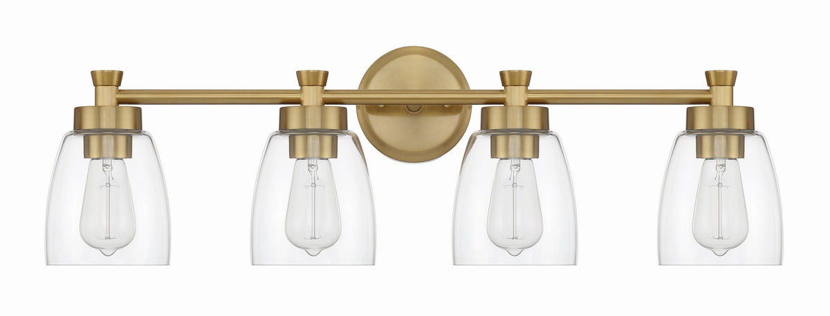 Craftmade - 12730SB4 - Four Light Vanity - Henning - Satin Brass