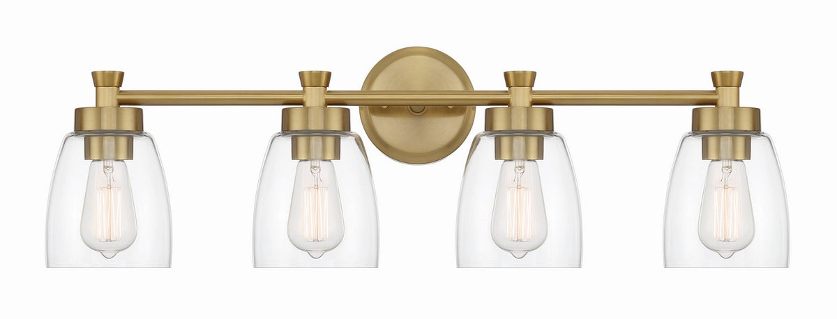 Craftmade - 12730SB4 - Four Light Vanity - Henning - Satin Brass