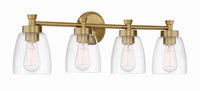 Craftmade - 12730SB4 - Four Light Vanity - Henning - Satin Brass
