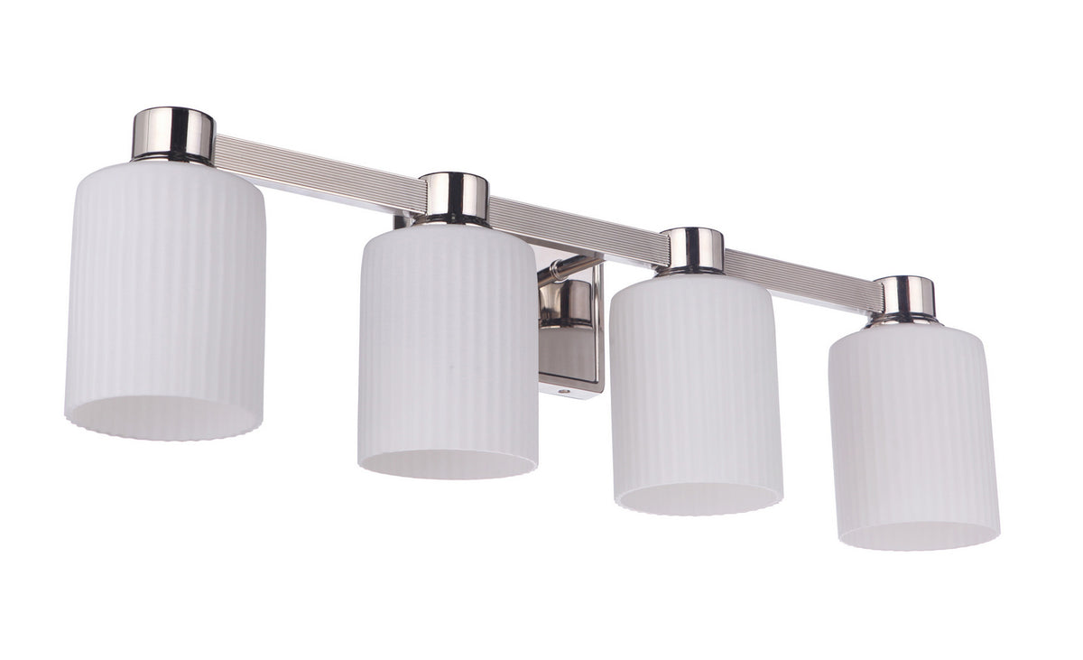 Craftmade - 12928PLN4 - Four Light Vanity - Bretton - Polished Nickel