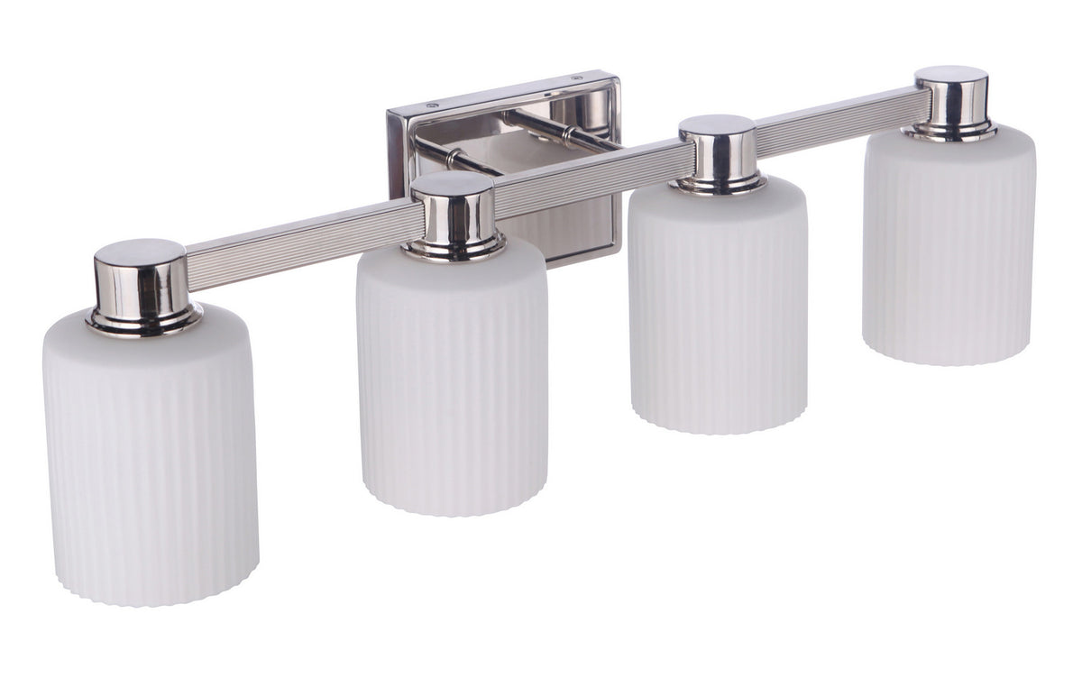 Craftmade - 12928PLN4 - Four Light Vanity - Bretton - Polished Nickel