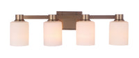 Craftmade - 12928SB4 - Four Light Vanity - Bretton - Satin Brass