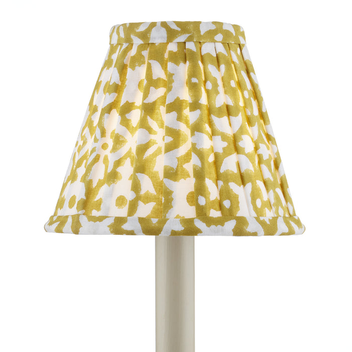 Currey and Company Chandelier Shade in Mustard/White finish
