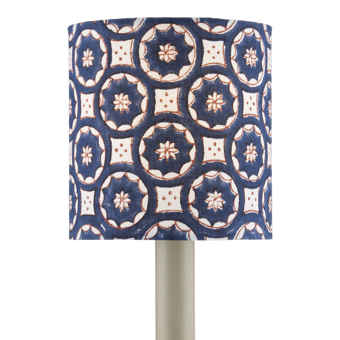 Currey and Company Chandelier Shade in Navy/White/Red finish