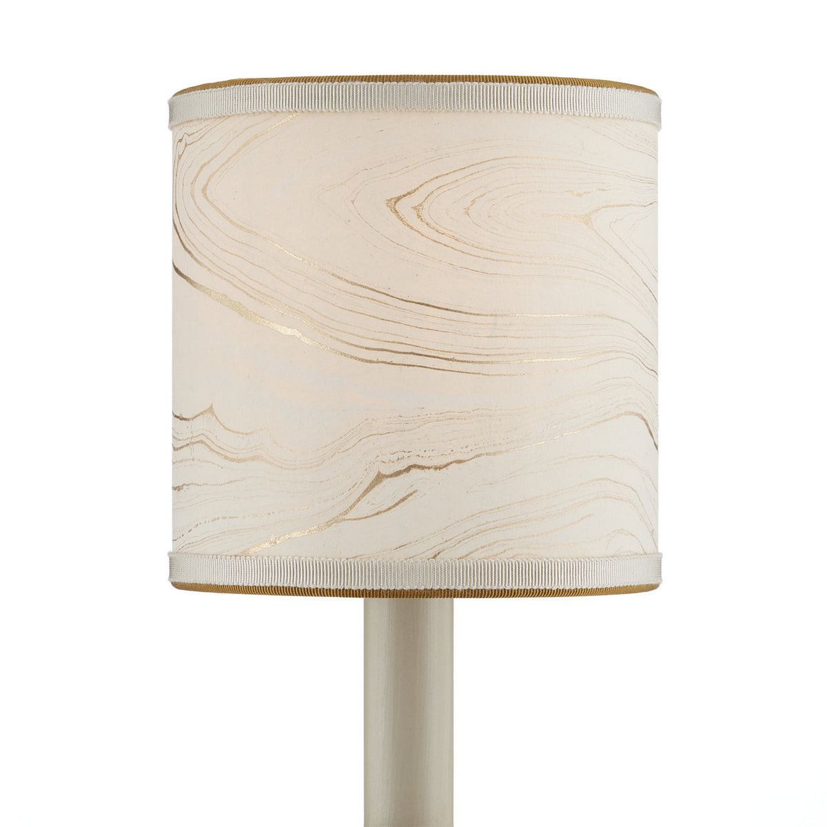 Currey and Company - 0900-0016 - Chandelier Shade - Marble Collection - Cream/Gold