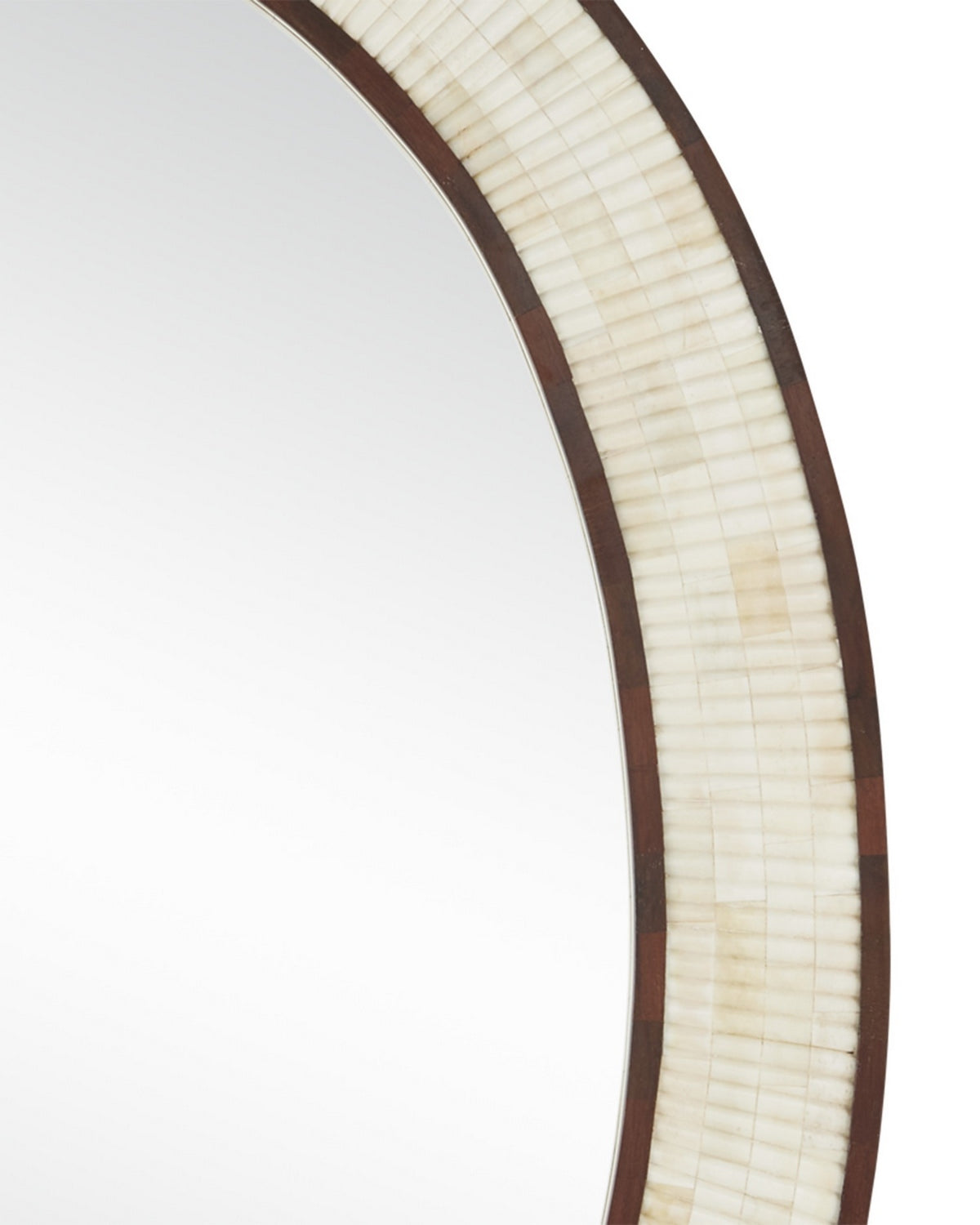 Currey and Company - 1000-0125 - Mirror - Andar - Natural/Dark Walnut