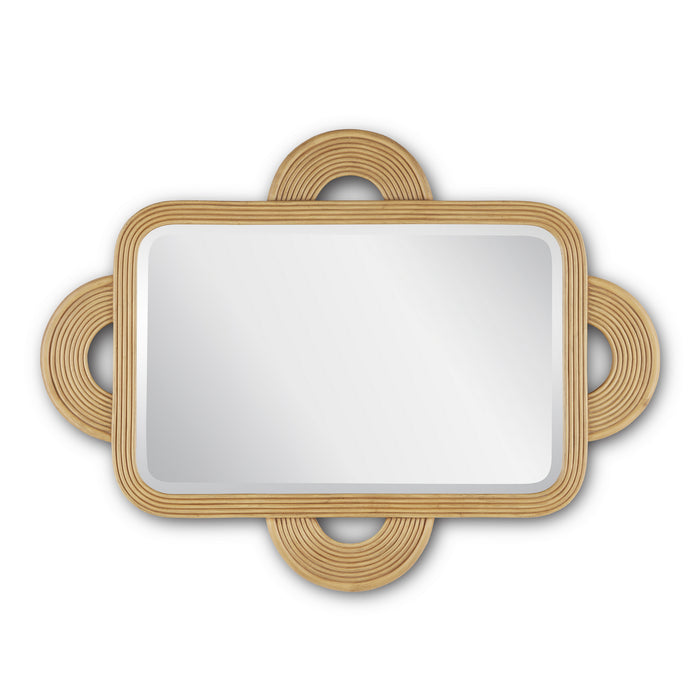 Currey and Company Mirror from the Santos collection in Sea Sand/Mirror finish