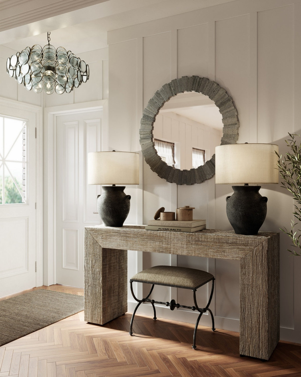 Currey and Company - 1000-0130 - Mirror - Dario - Gray