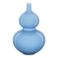 Currey and Company - 1200-0610 - Vase - Sky Blue - Lake Blue