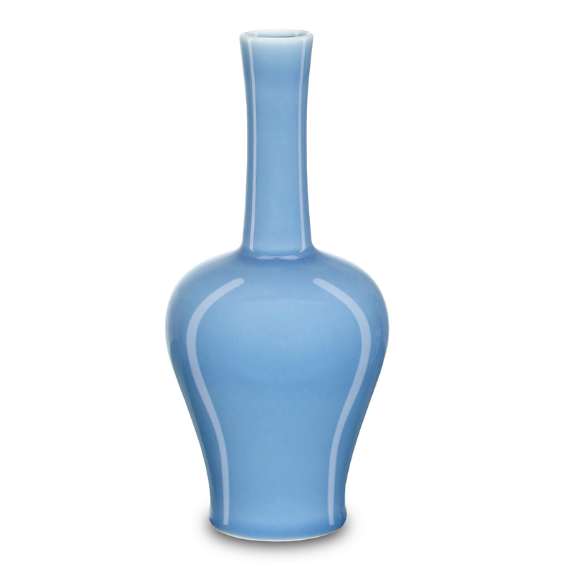 Currey and Company - 1200-0611 - Vase - Sky Blue - Lake Blue