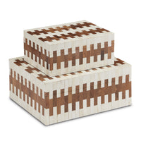 Currey and Company - 1200-0635 - Box Set of 2 - Tia Collection - White/Natural