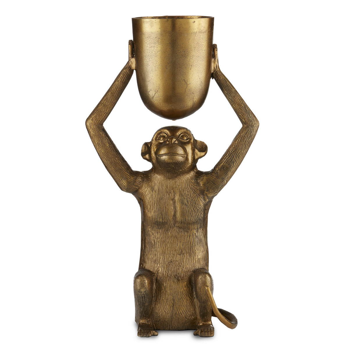 Currey and Company - 1200-0645 - Planter - Abu Collection - Antique Gold