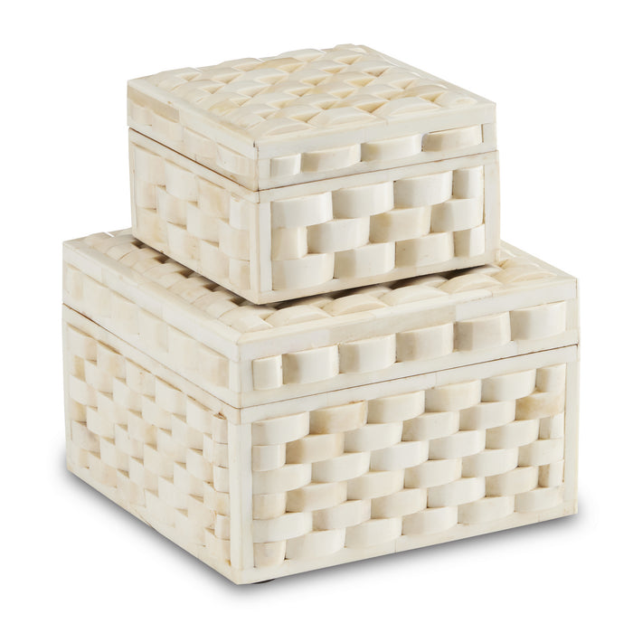 Currey and Company Box Set of 2 from the Felice collection in Natural finish