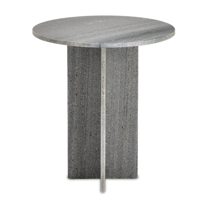 Currey and Company Accent Table from the Harmon collection in Gray finish