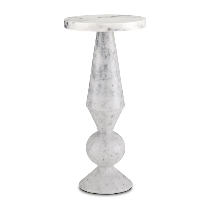 Currey and Company Accent Table from the Quince collection in White finish