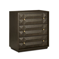 Currey and Company - 3000-0226 - Chest - Kendall Collection - Dove Gray/Polished Brass