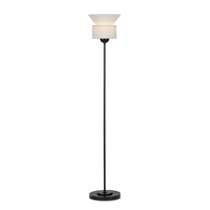 Currey and Company One Light Floor Lamp from the Bartram collection in Bronze finish