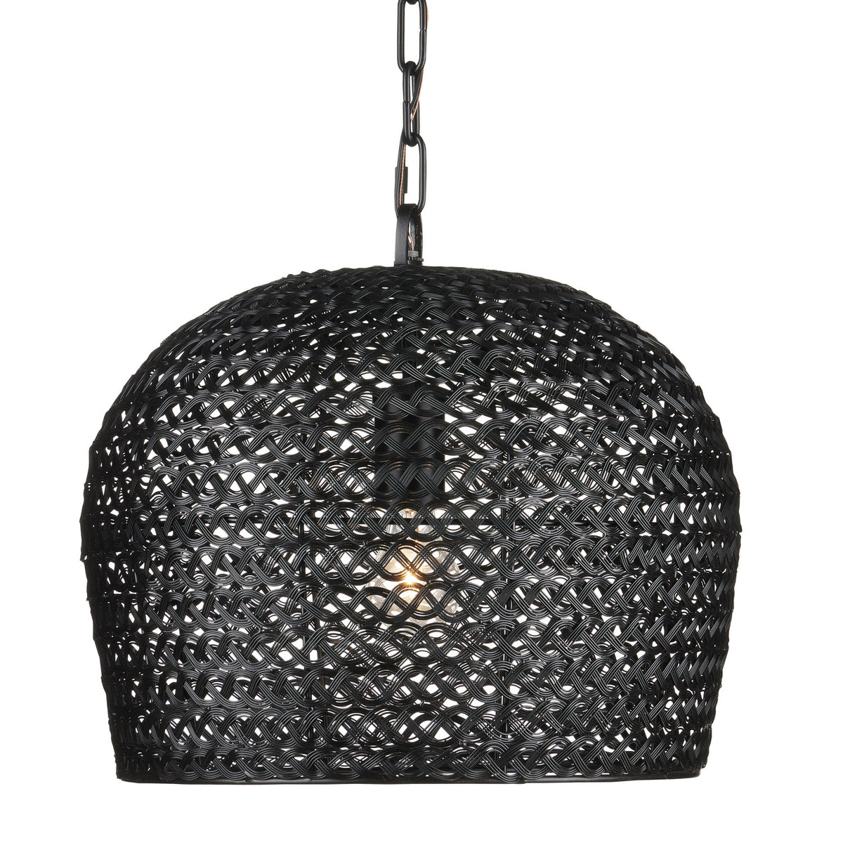 Currey and Company - 9000-0960 - One Light Pendant - Piero Collection - Satin Black