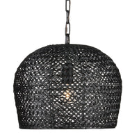 Currey and Company - 9000-0960 - One Light Pendant - Piero Collection - Satin Black