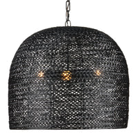 Currey and Company - 9000-0961 - Three Light Pendant - Piero Collection - Satin Black