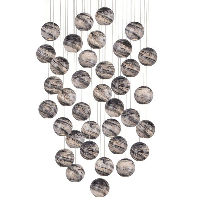 Currey and Company - 9000-1011 - 36 Light Pendant - Palatino Collection - Earth with Speckles