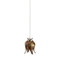 Currey and Company - 9000-1019 - One Light Pendant - Iota - Antique Brass/Silver