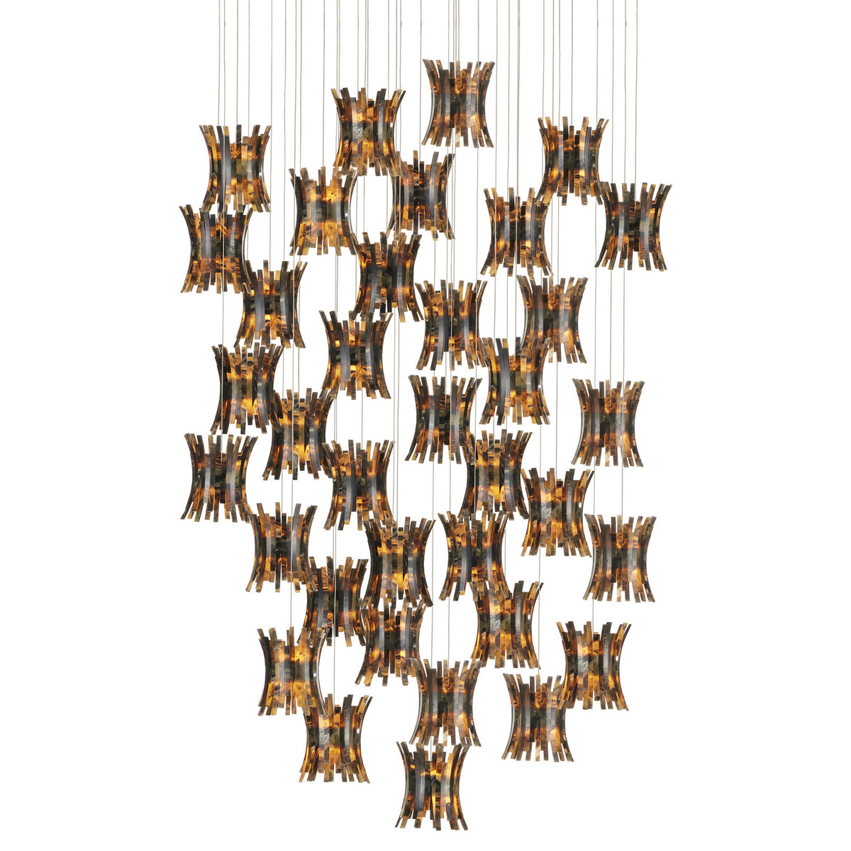 Currey and Company - 9000-1046 - 36 Light Pendant - Alsop Collection - Brown/Black/Natural