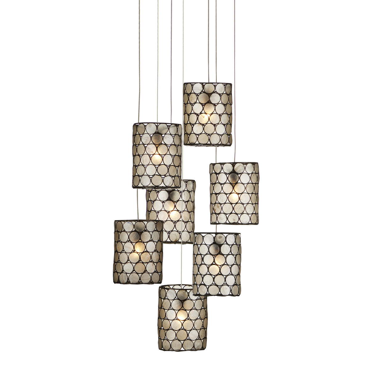Currey and Company - 9000-1049 - Seven Light Pendant - Regatta Collection - Cupertino