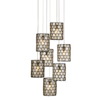 Currey and Company - 9000-1049 - Seven Light Pendant - Regatta Collection - Cupertino