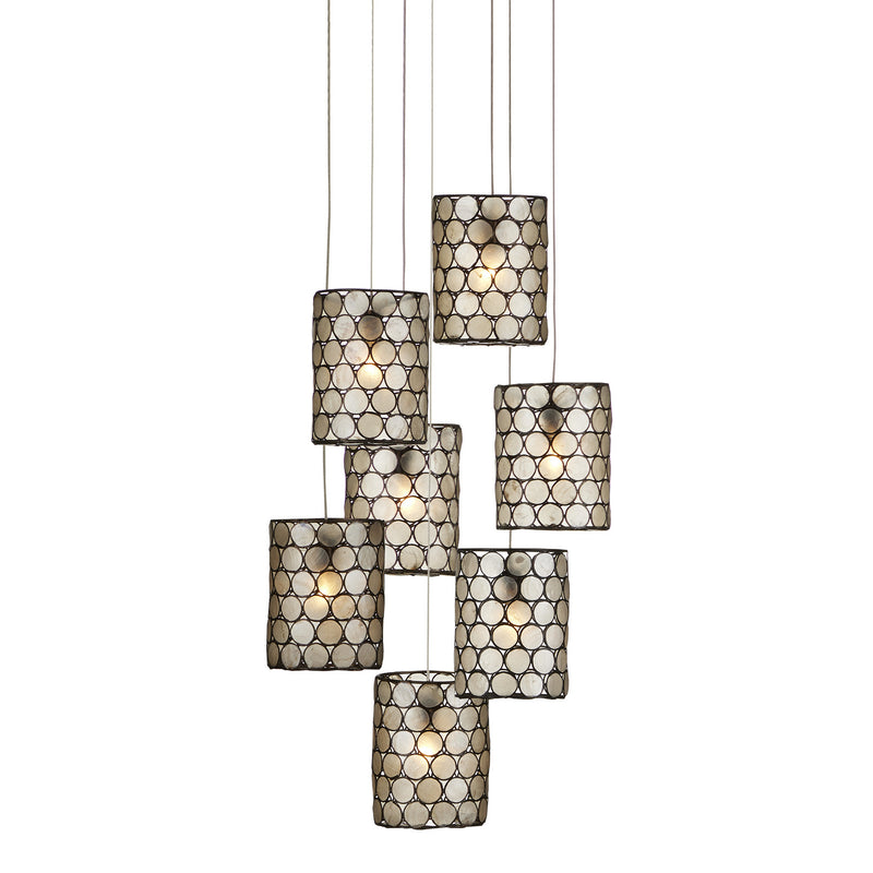 Currey and Company - 9000-1049 - Seven Light Pendant - Regatta Collection - Cupertino