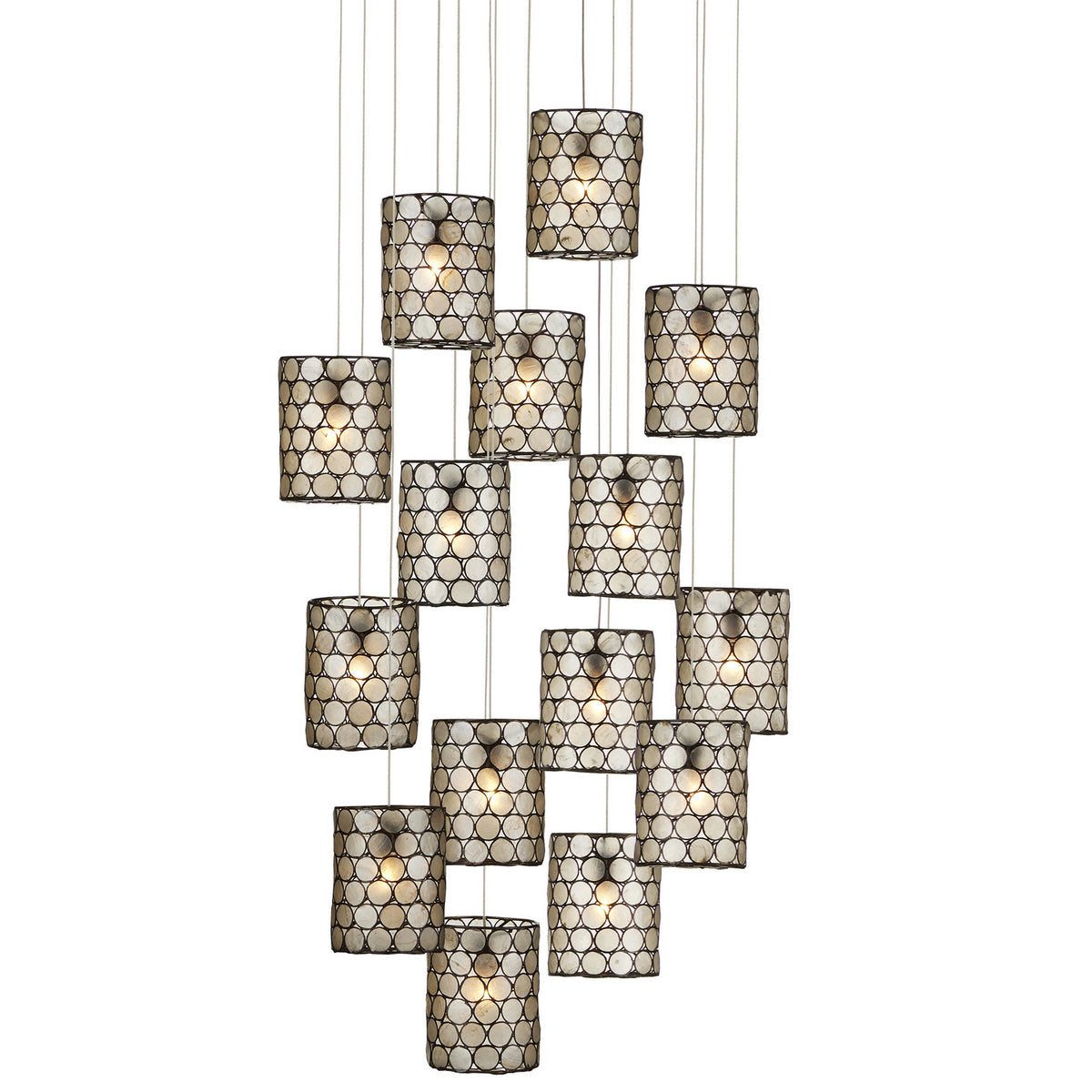 Currey and Company - 9000-1050 - 15 Light Pendant - Regatta Collection - Cupertino