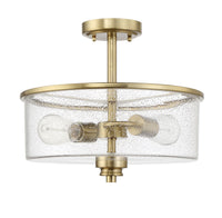 Craftmade - 50552-SB - Two Light Convertible Semi Flush - Bolden - Satin Brass
