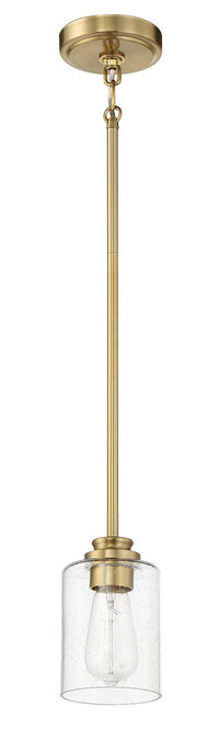 Craftmade - 50591-SB - One Light Mini Pendant - Bolden - Satin Brass