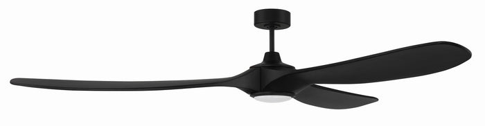 Craftmade 84"Ceiling Fan from the Envy 84 collection in Flat Black finish