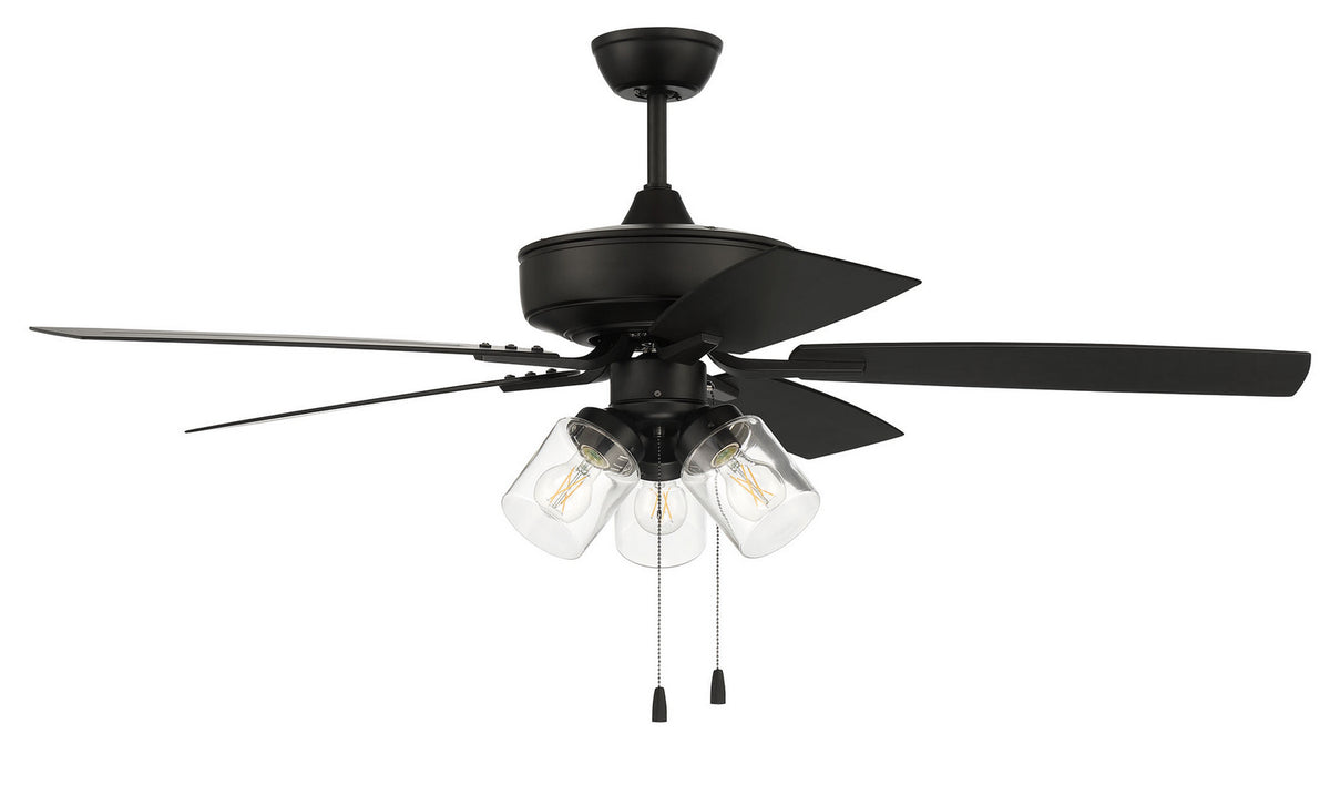 Craftmade - OP104FB5 - 52" Outdoor Ceiling Fan - Outdoor Pro Plus 104 - Flat Black