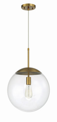 Craftmade - 56893-SB - One Light Pendant - Gaze - Satin Brass