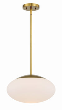 Craftmade - 56894-SB-WG - One Light Pendant - Gaze - Satin Brass