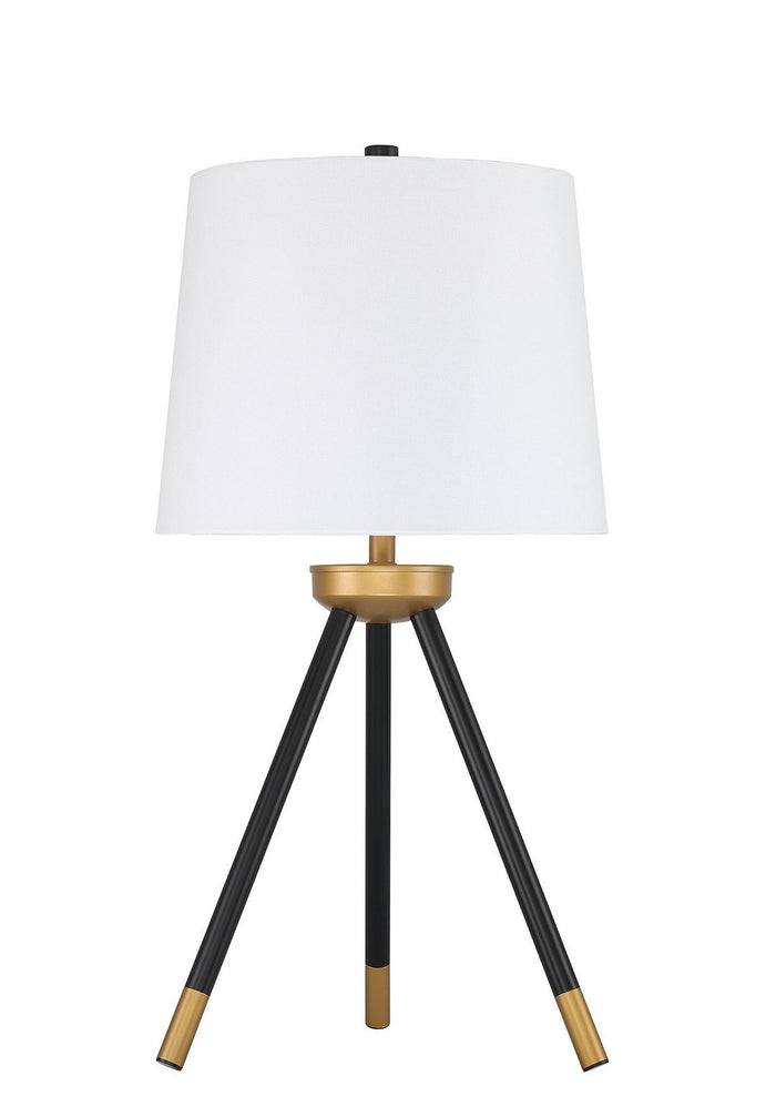 Craftmade One Light Table Lamp from the Table Lamp collection in Painted Black/Painted Gold finish